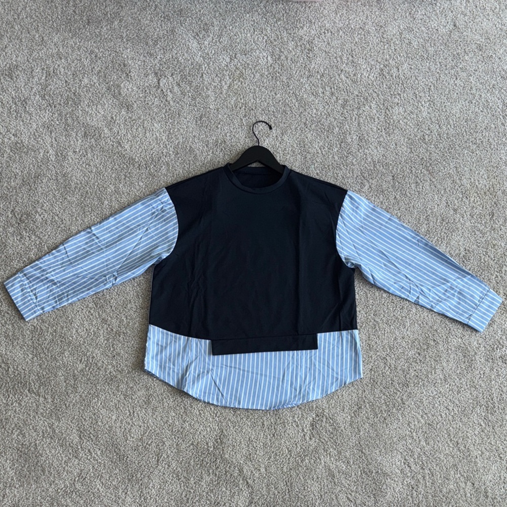 **Matching Set** Black Layered Sweatsuit